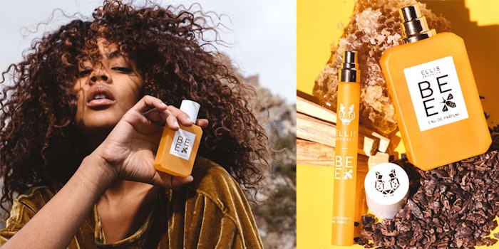 The fragrance combines notes of honey with dark rum and cocoa absolute.