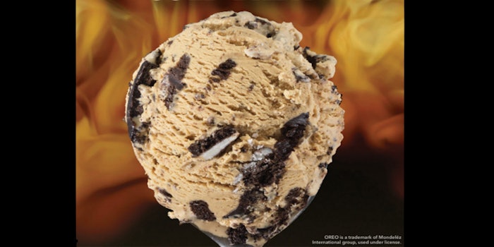 Oreo 'n Cold Brew ice cream combines cold brew coffee and cookies into one. Photo: Baskin-Robbins.
