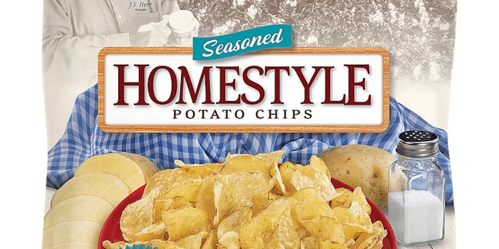 Herr's limited-time 75th anniversary Homestyle Potato Chip has its roots in the company's first potato chips, which were originally hand-cut.