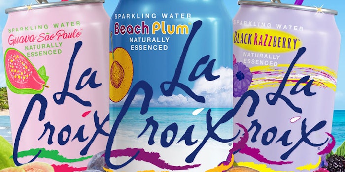LaCroix has launched three new fruity sparkling waters. Photo: LaCroix's Facebook.