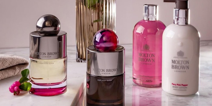 Molten Brown offers three signature fragrances for hotel collections. Photo: Vanity Group.