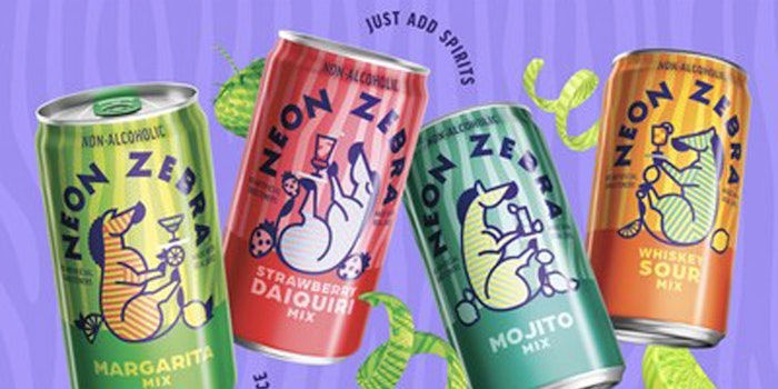 PepsiCo’s Neon Zebra has launched with four flavored mixers.