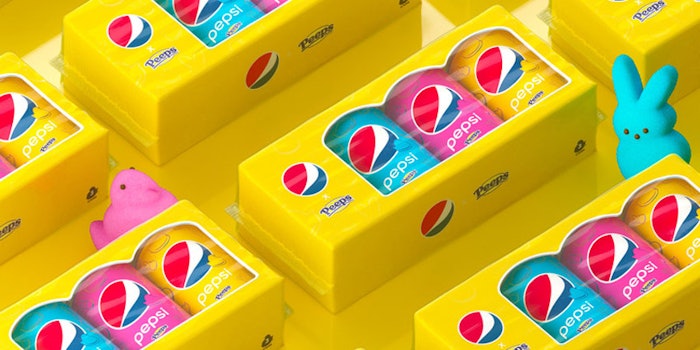 The launch will debut with three spring-time colored cans and a peeps-inspired design.