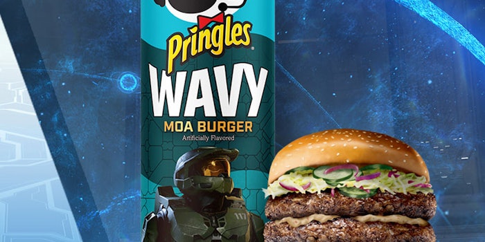 The Pringles Wavy chip is a savory combination of garlic, beef and chili pepper.
