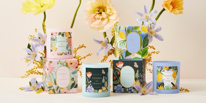 Each candle is inspired by a region, from French gardens to cliffside villages. Photo: Paper Rifle Co.'s Facebook.