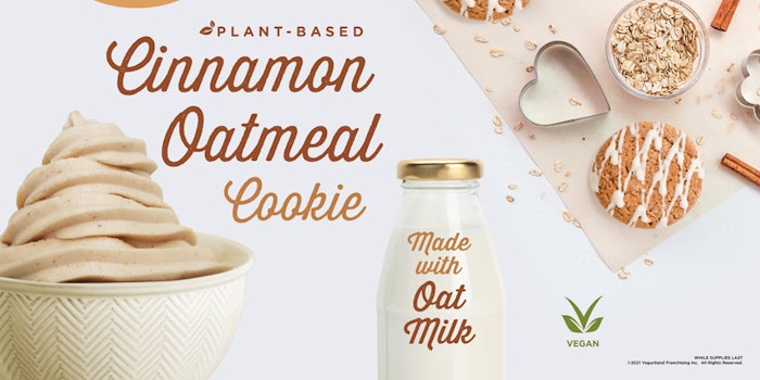 The vegan flavor, Plant-Based Cinnamon Oatmeal Cookie tastes like a freshly baked cookie.