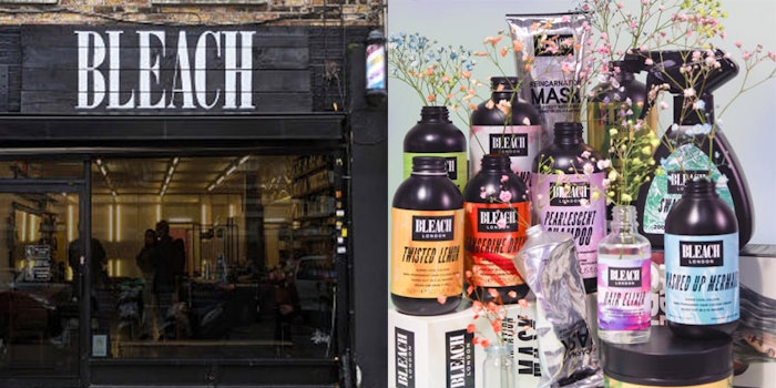 Bleach London's east London flagship store and product collections. Photo: Bleach London's Facebook.