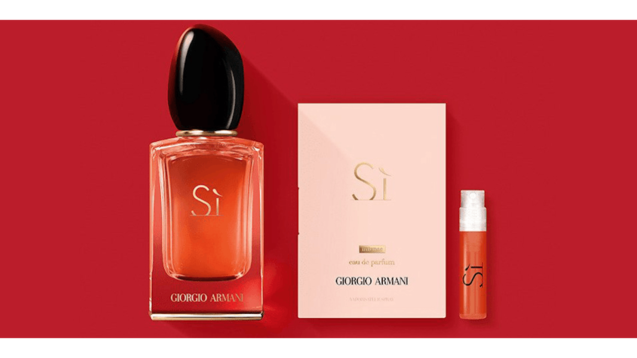 Armani red 2025 perfume for her