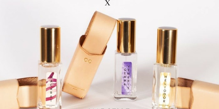 The exclusive purse spray comes in Verescence's Cara bottle. Photo: Marcelle Dormoy.