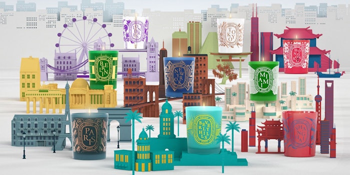 The collection of City Candles include nine cities from around the world. Photo: Diptyque.