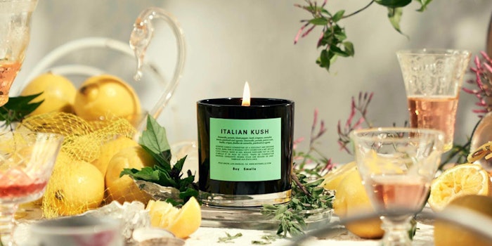 This candle takes the original Kush fragrance and adds Italian citrus. Photo: Boy Smells.