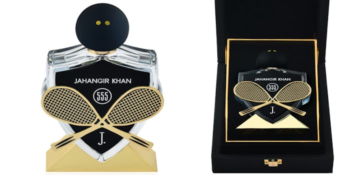 The fragrance is inspired by the Pakistani squash player of the same name.