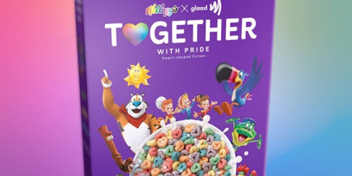 For every box sold, Kellogg's will donate $3 to GLAAD. . Photo: Kellogg's Instagram.