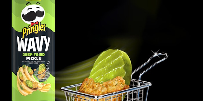 Deep Fried Pickle is available only at the Dollar General. Photo: Pringles' Facebook.