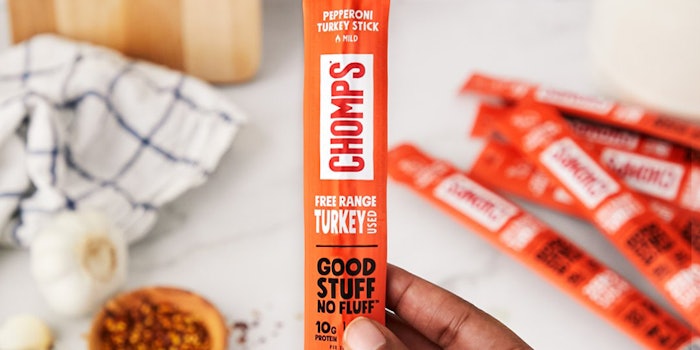 Chomps Pepperoni Seasoned Turkey has 10 grams of protein per stick. Photo: Chomp's Facebook.