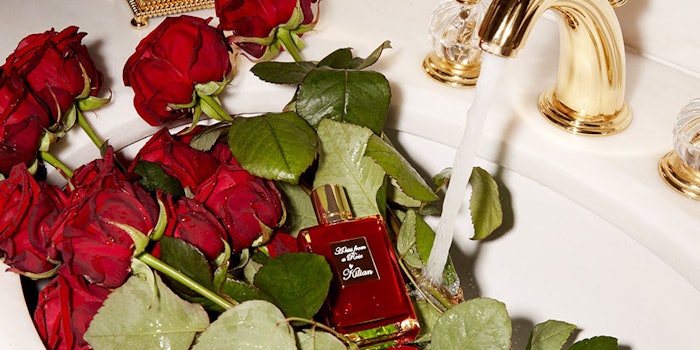 The fragrance has notes of rose and musk. Photo: Killian Paris' Facebook.