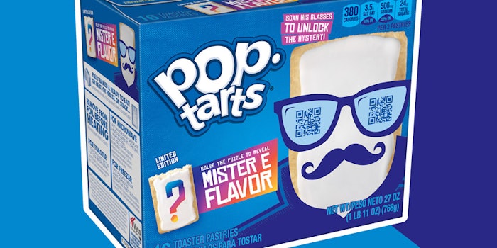 Fans can share their guesses of the Mister E Pop-Tarts flavor for a chance to win prizes. Photo: Courtesy of Kellogg Company.