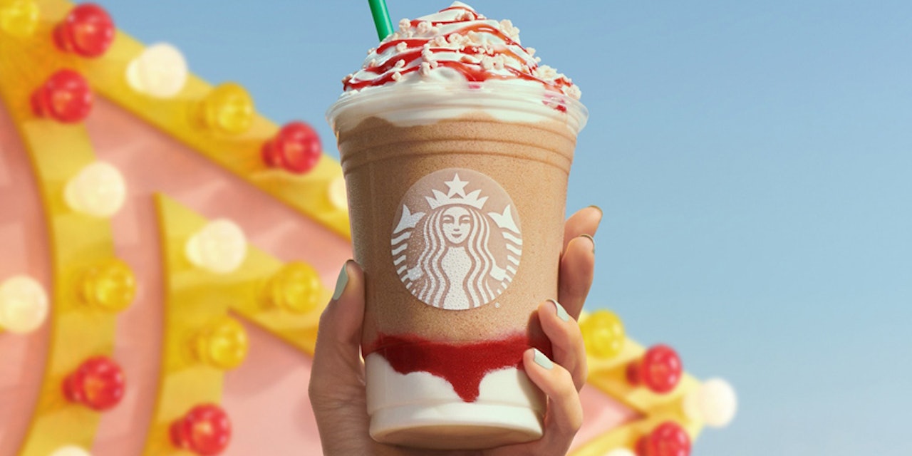 Strawberry Funnel Cake Frappuccino Is the Latest New Starbucks Drink
