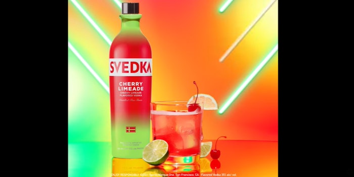 Svedka Cherry Limeade is now available nationwide. Photo: Svedka's Facebook.