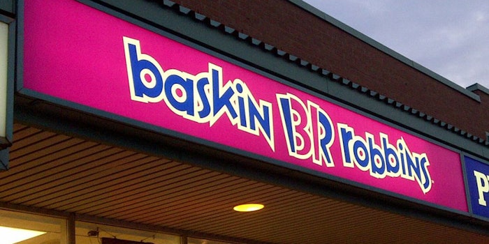 The flavor of the month combines a sea salt vanilla ice cream with chocolate, caramel and graham cracker. Photo: Baskin-Robbins.