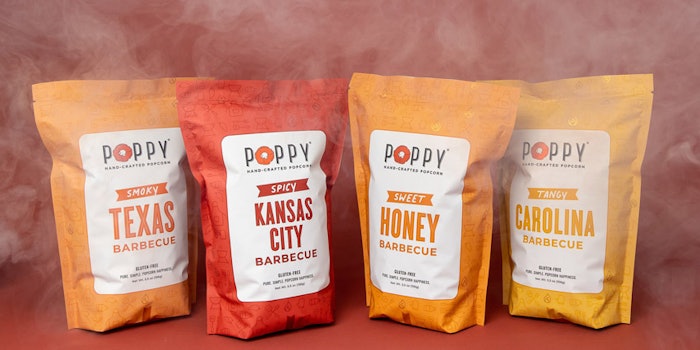 The pack includes four BBQ styled flavors. Photo: Poppy Hand-Crafted Popcorn