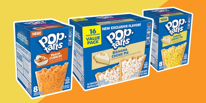 The launch includes four new fruit and dessert inspired Pop-Tarts.