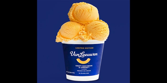 The Kraft Macaroni & Cheese ice cream will be available for a limited time.