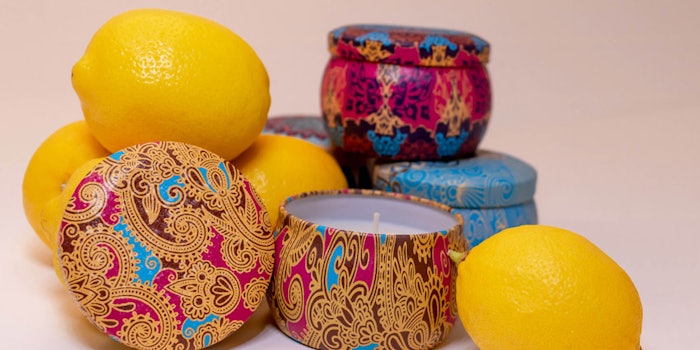 The brand has launched four fragrances available in 4.4 oz candles.