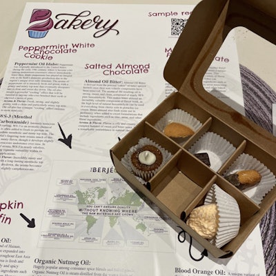 The baked treats came along with a sheet highlighting where each ingredient was sourced and outlining Berje’s partnerships with each country.