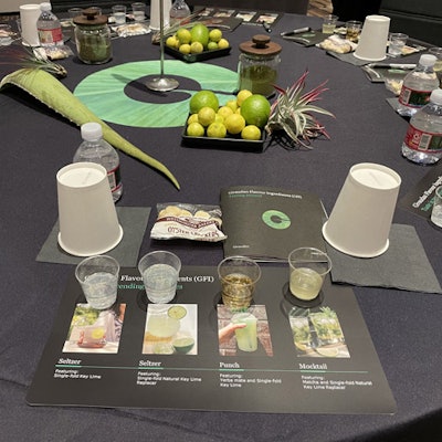 Robertet highlighted organic clean label ingredients, with a raw material range featuring cardamom, rosemary, cocoa, vanilla and ylang-ylang. Attendees were also given a booklet to follow up with a virtual presentation which proved to be helpful for the limited time.