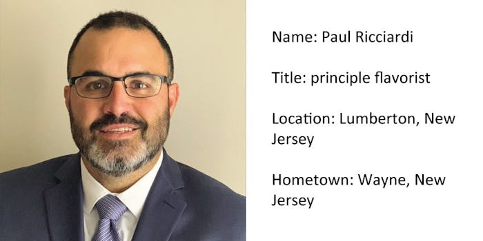 This Profiles column features Paul Ricciardi, flavorist at Campbell Soup Company.