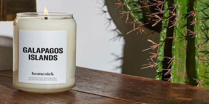 The tropical escapes collection from Homesick features two scents, Great Barrier Reef and Galapagos Islands.