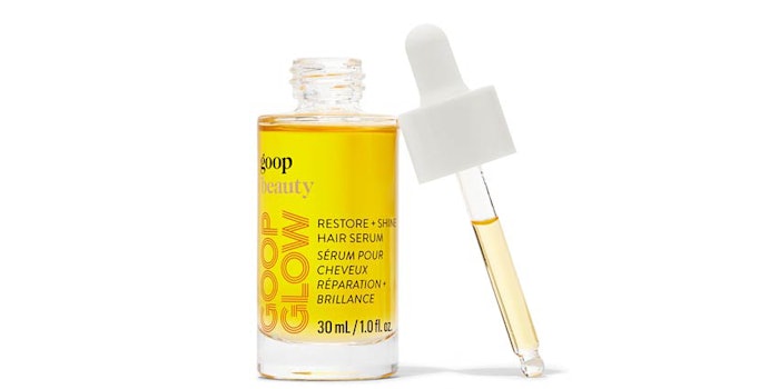 Goop has launched the GoopGlow Restore + Shine Hair Serum.