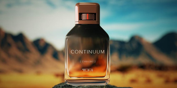 Tumi Continuum is the brand's third men's fragrance and features notes of green mandarin, tobacco leaves and suede.