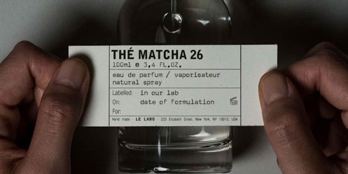 The matcha tea base scent is infused with notes of fig, vetiver, cedarwood, sesame and orange.
