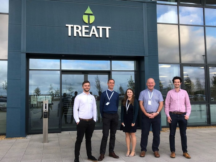 Right to left: Dr. Brian Surgenor, Dr. Stewart House, Rebecca Wood, Dr. Greig Milsom, Matthew Parker.