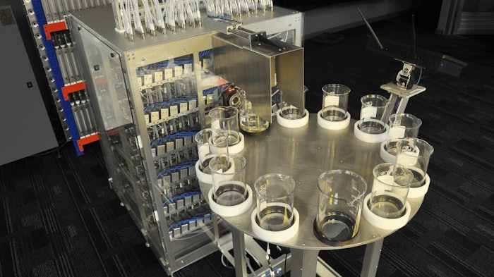 The Quanta robot is designed to generate a sample scent or flavor 30x faster than a conventional dosing robot, allowing formulas to be created in seconds instead of hours.