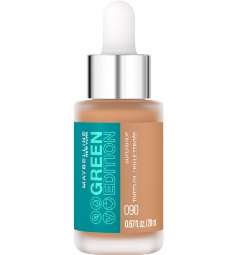 Maybelline's new Green Edition Superdrop Tinted Oil: Tinted Oil. Photo courtesy of Cradle to Cradle.