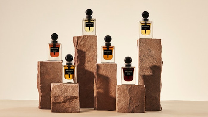 Scent notes for the six Attars include Orris Wakan, Rose Aqor, Vanilla Barka, Incense Rori, Saffron Hamra and Oud Ulya.