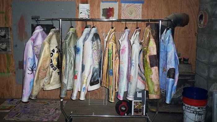 The blend of woody essential oils is said to linger on the jacket for a year.