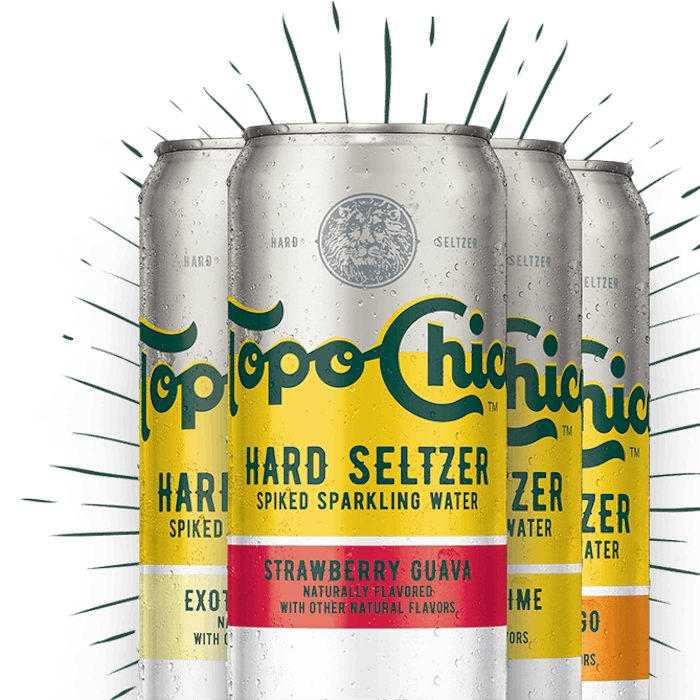 Topo Chico Hard Seltzer added a Ranch Water flavor to its already established lineup of Strawberry Guava, Exotic Pineapple, Tangy Lemon Lime and Tropical Mango.