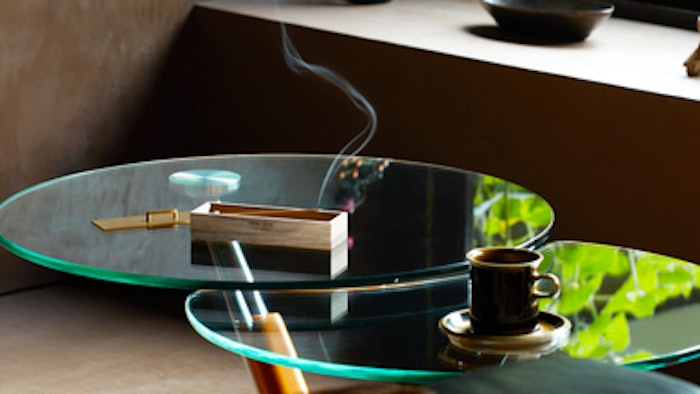 Takumi Tokyo Rin incense was developed to combine the crafts of wood, brass and fragrance and the roots of Japanese and French fragrances.