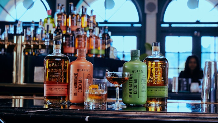 The new flavors include Bulleit Manhattan and Bulleit Old Fashioned ready-to-drink cocktails.