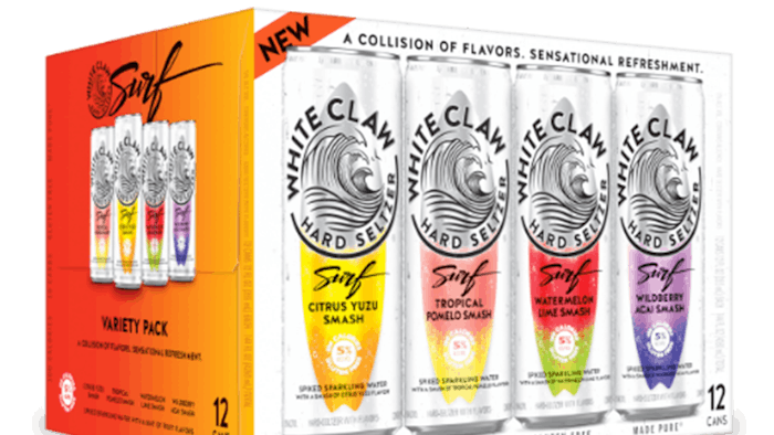 White Claw's Surf variety pack is centered around tropical and refreshing flavors for the upcoming summer heat.