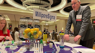 Millepore Sigma wowed with scent strips, sips and a little swag for attendees.