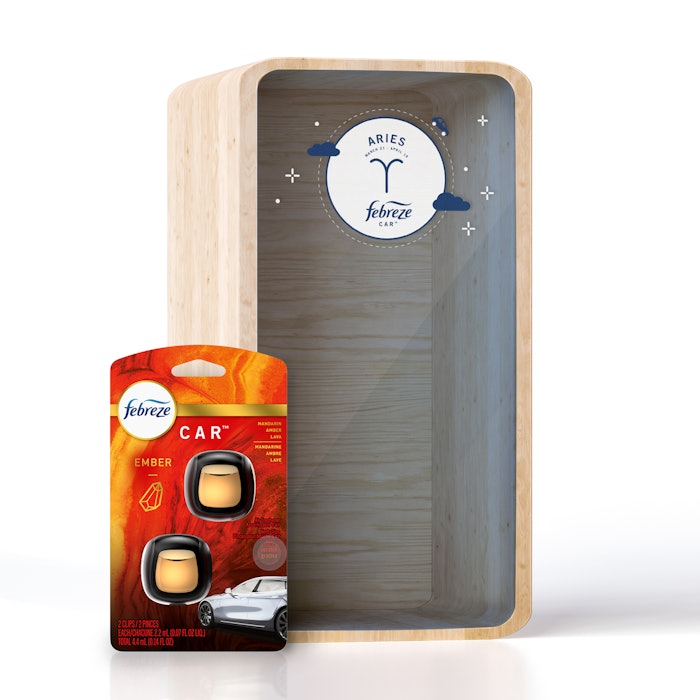 The Febreze CARstrology Collection features 12 car vent clip fragrances that are designed to pair with each zodiac sign.