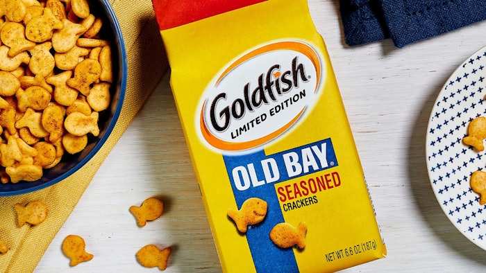 Goldfish and Campbell Soup have launched Goldfish crackers made with Old Bay seasoning.