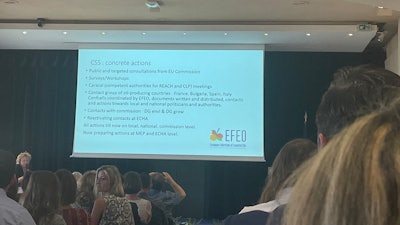 Vossen also highlighted the actions throughout her presentation at the EFEO conference.