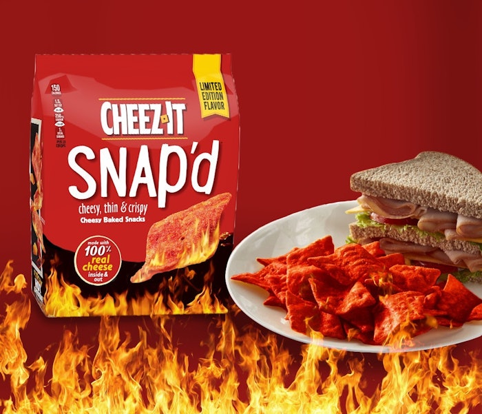New savory launches include Totino’s and FaZe Clan pizza rolls, chipotle ranch Pringles, hot cheddar Cheez-It snacks and more.
