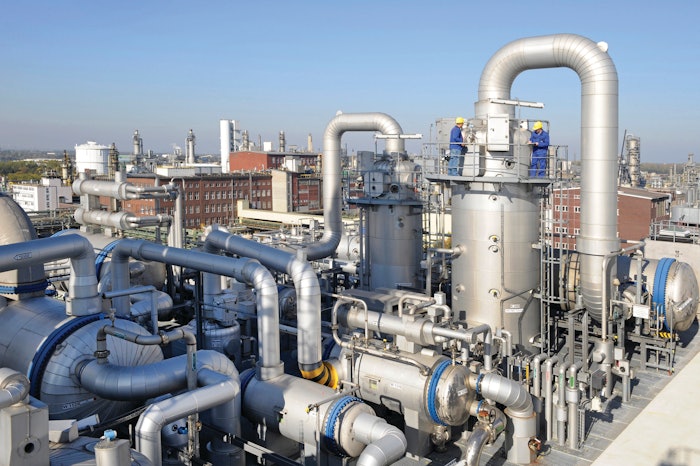 Citral plant at BASF site in Ludwigshafen.